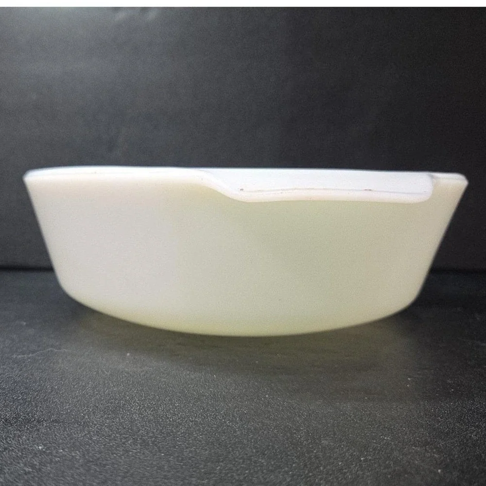 Anchor Hocking Fire King 1qt Casserole Dish #637, Fall Harvest Vegetable Design